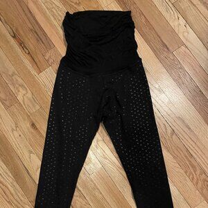 Beyond Yoga Hearts PowerShine High Waisted Maternity Midi Legging